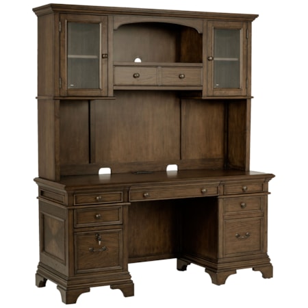 5-drawer Credenza w/ Hutch