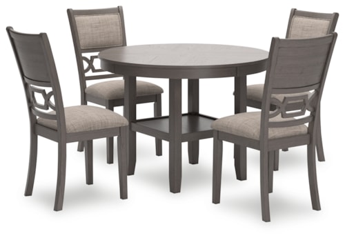 Dining Table And 4 Chairs (Set Of 5)