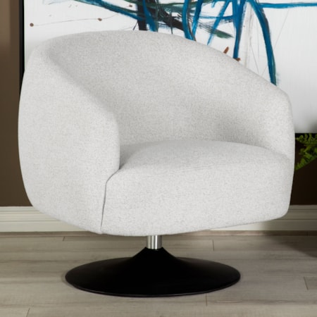 Dave Barrel Back Swivel Club Chair