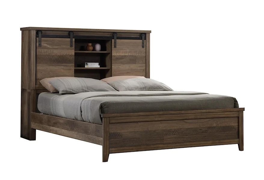Calhoun Queen Bookcase Bed by Crown Mark at Z & R Furniture