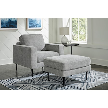 Chair and Ottoman Set