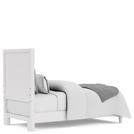 Twin Upholstered Panel Bed