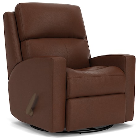 Contemporary Casual Swivel Glider Recliner