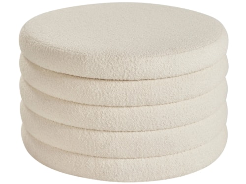 Contemporary Upholstered Storage Ottoman