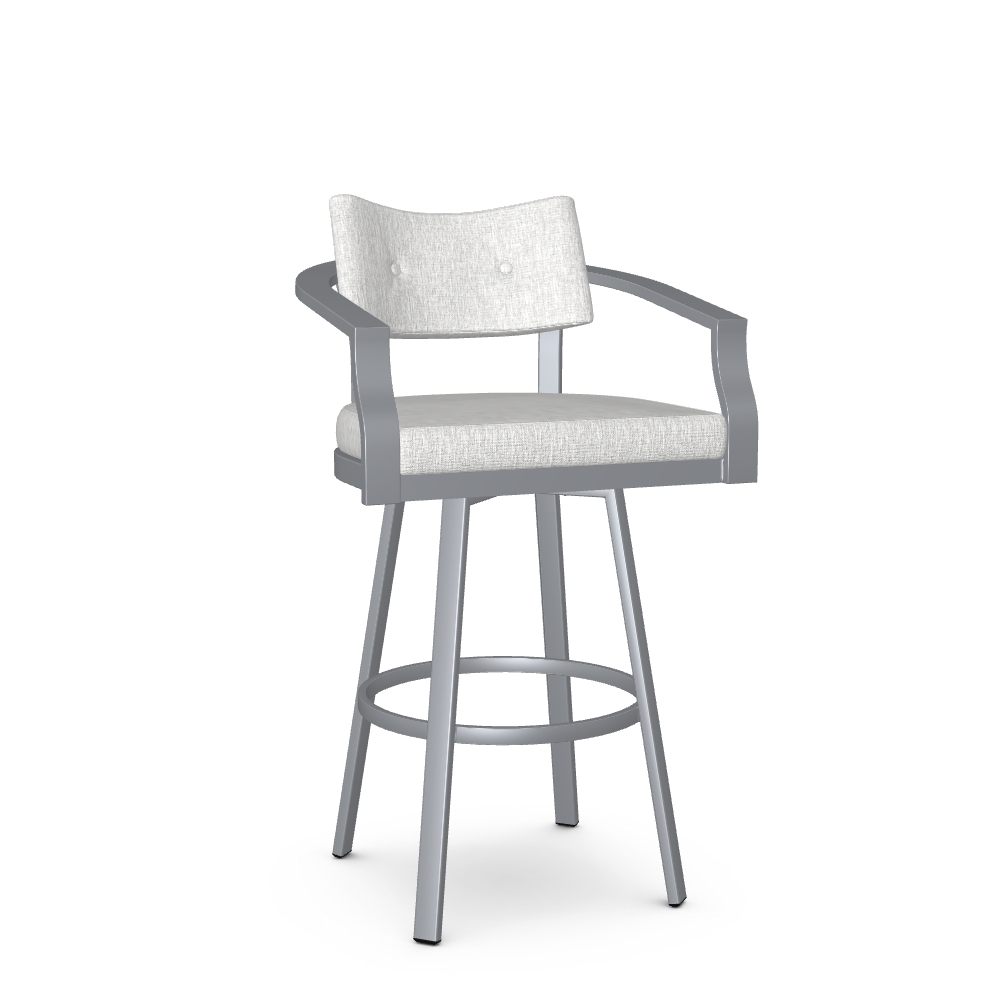 Upholstered Bar Height Swivel Stool