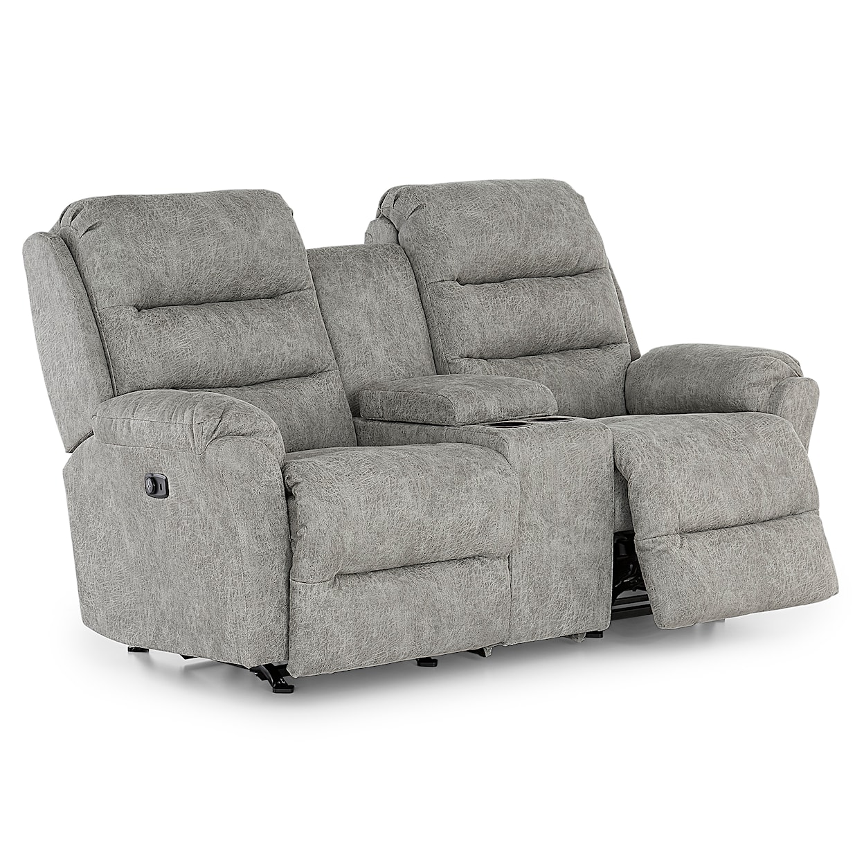 Bravo Furniture Oren Power Rock Recline Loveseat w/ HR + Console