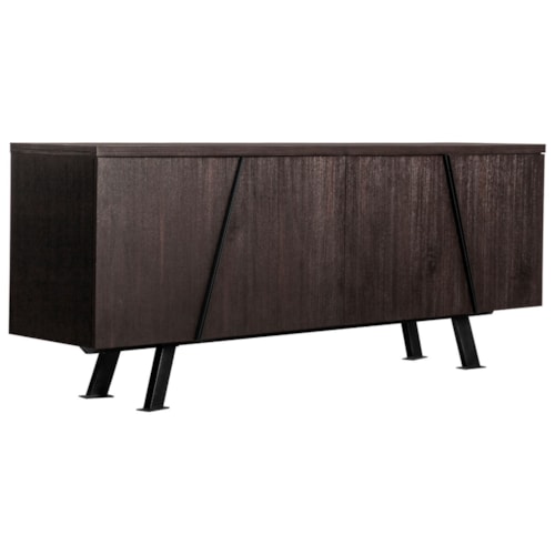 Contemporary Sideboard Cabinet with Removable Shelves