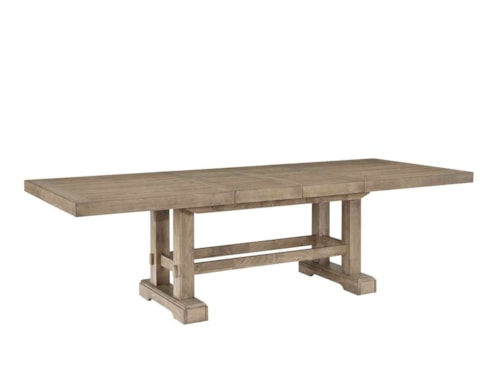 Farmhouse Dining Table with Leaf Inserts