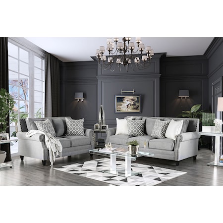 Sofa and Loveseat Set