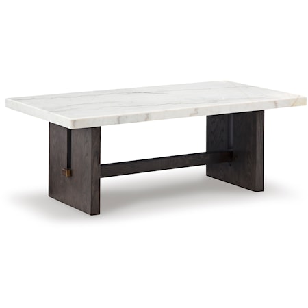 Coffee Table with Marble Top