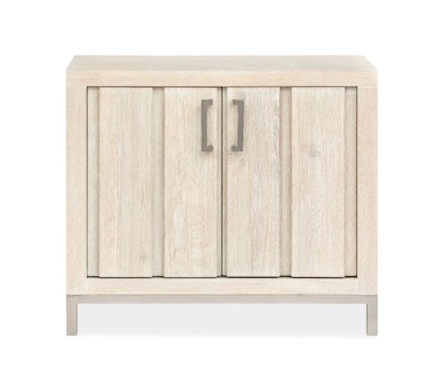 Rustic 2-Door Bachelor Chest with Brushed Nickel Hardware