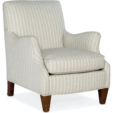 Traditional Upholstered Club Chair