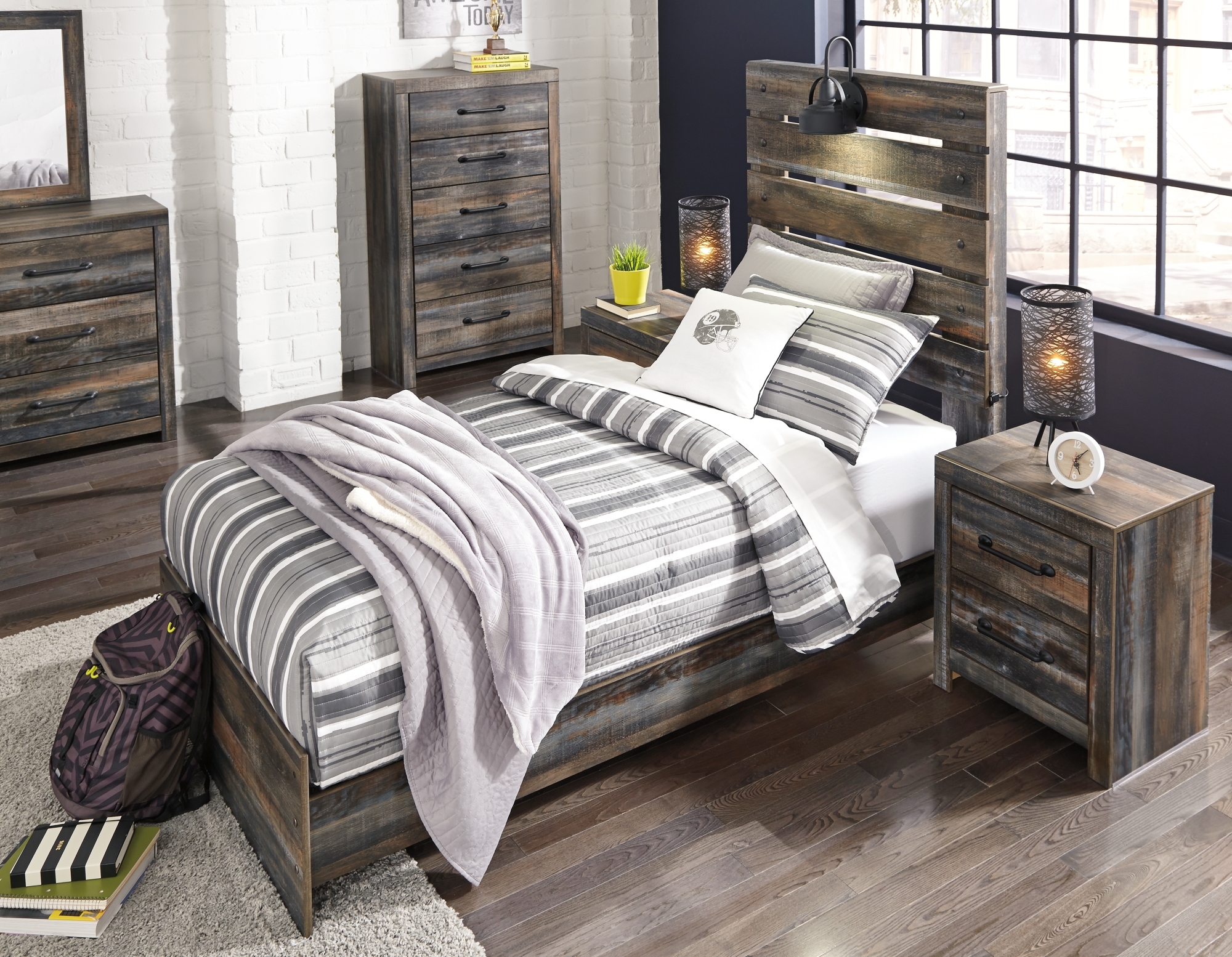 Signature Design by Ashley Drystan Twin Panel Bed