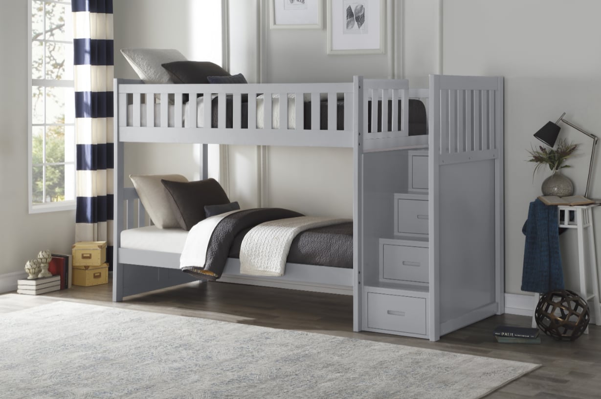 Twin Over Twin Step Bunk Bed
