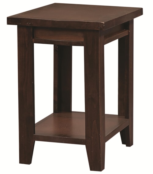 Chairside Table with Shelf