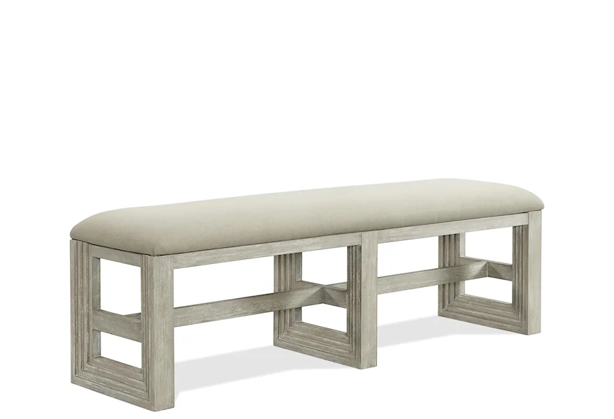 Cascade Uph Dining Bench 1in by Riverside Furniture at Janeen's Furniture Gallery