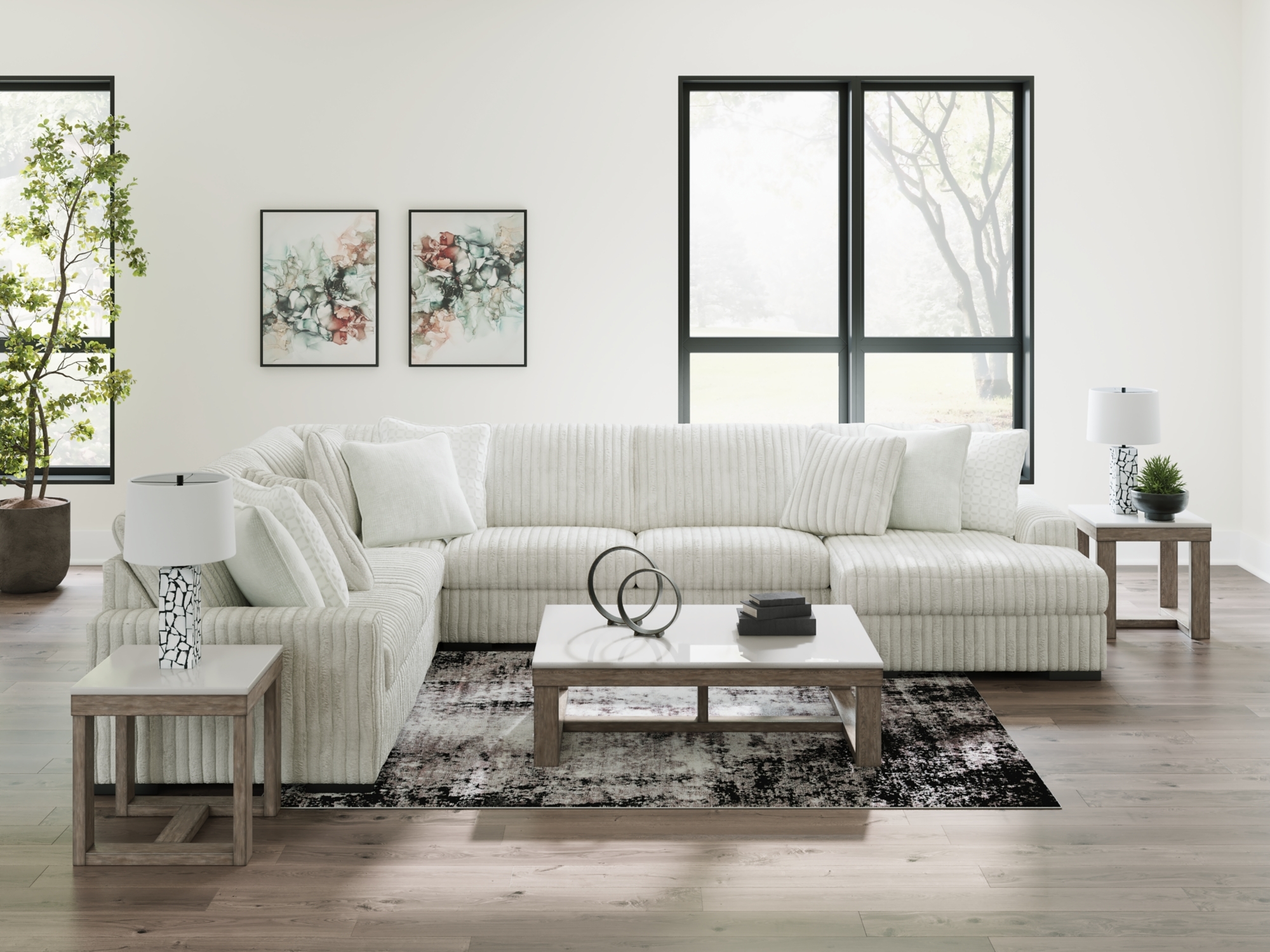 5-Piece Sectional With Chaise
