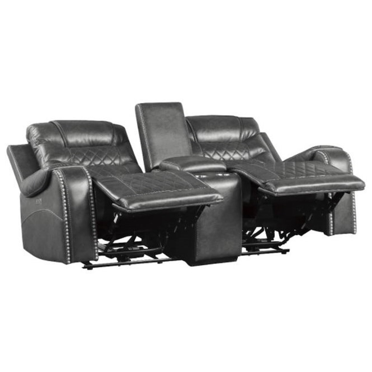 Homelegance Furniture Putnam Power Double Reclining Loveseat