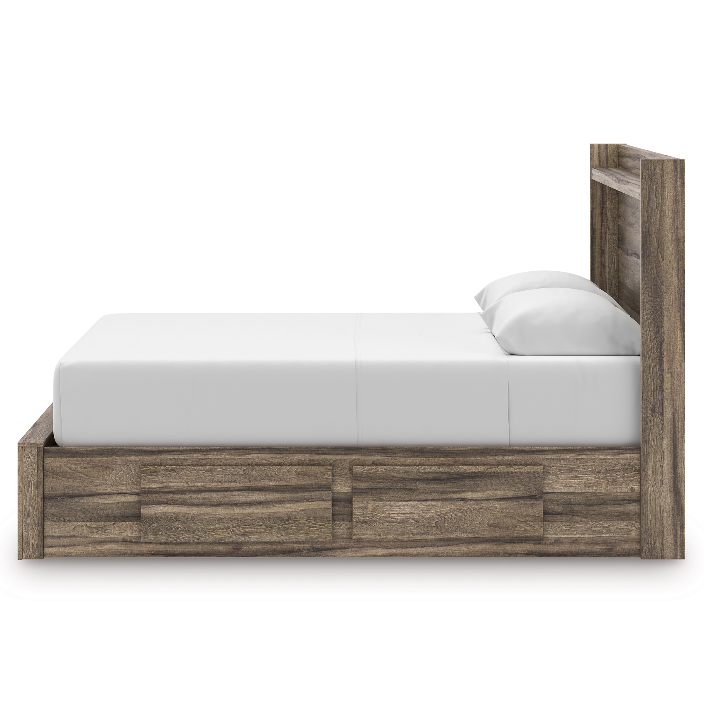 Queen Panel Storage Bed