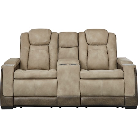 Power Reclining Loveseat w/ Console