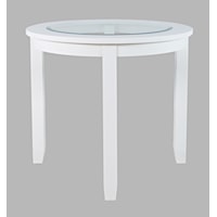 Contemporary 42" Round Counter Height Dining Table