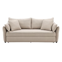 Transitional Sofa with Sleeper