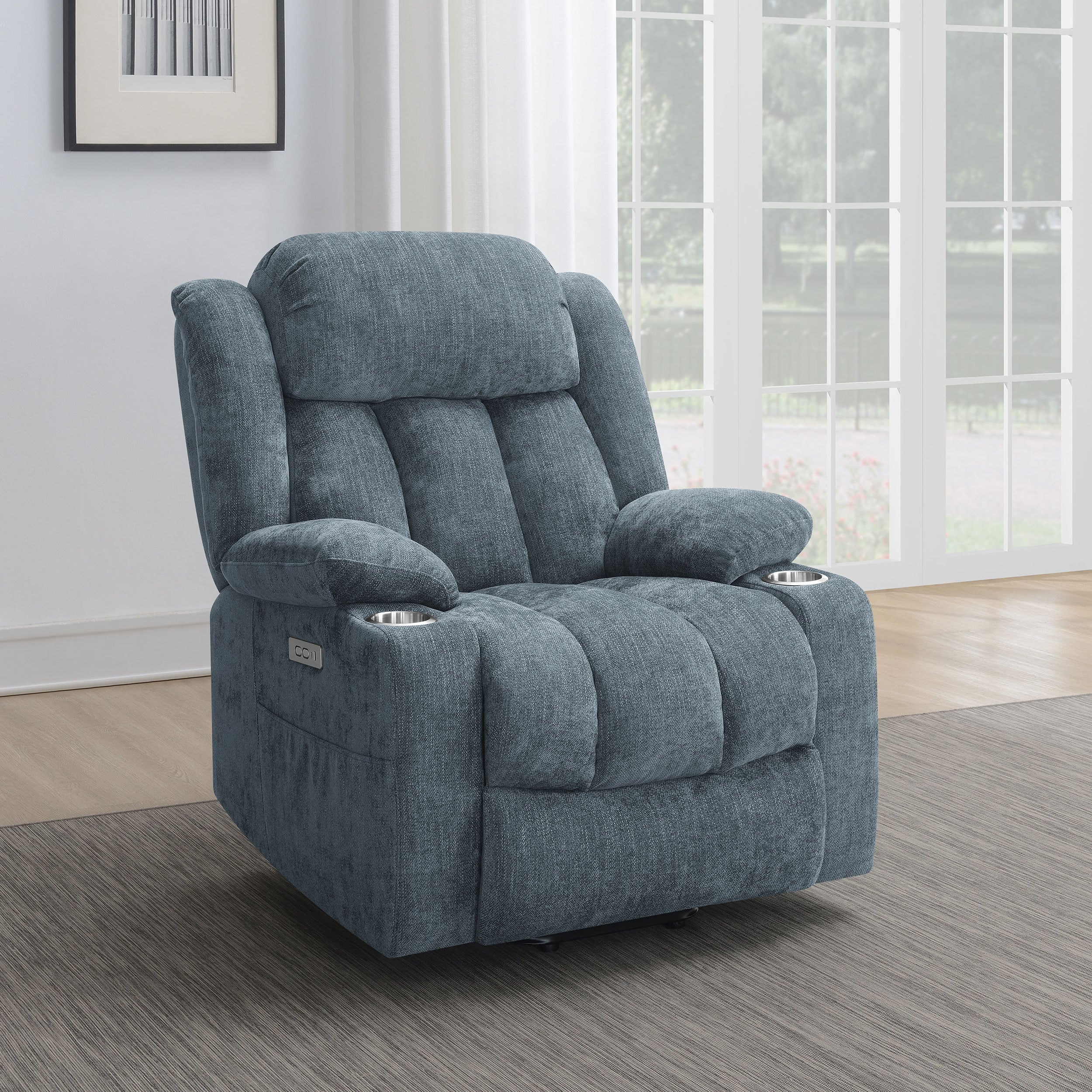 Houston Power Lift Recliner Slate