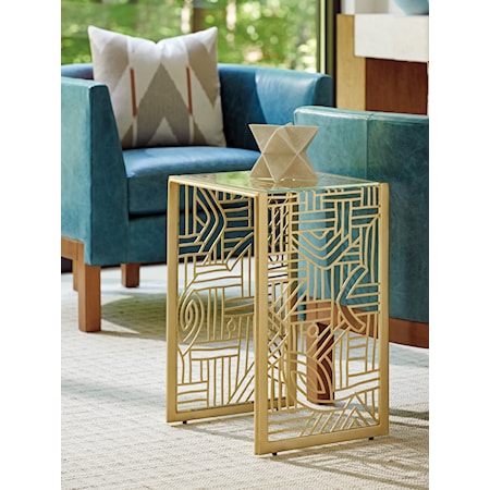 Redford Metal Accent Table