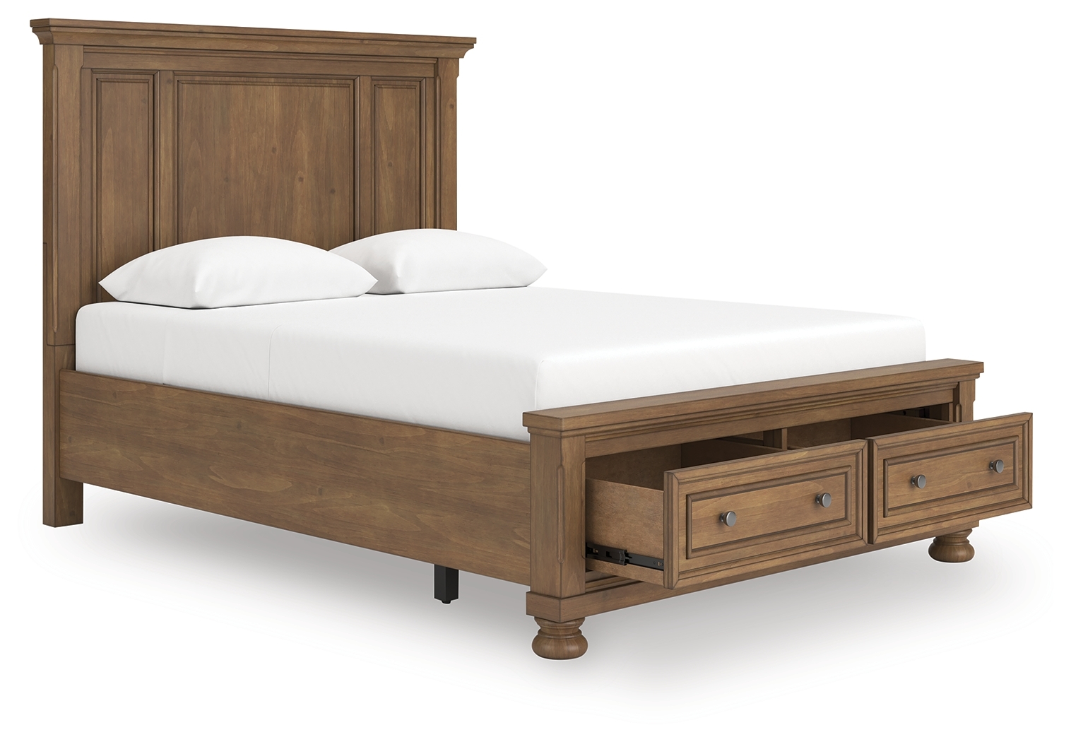Queen Panel Storage Bed