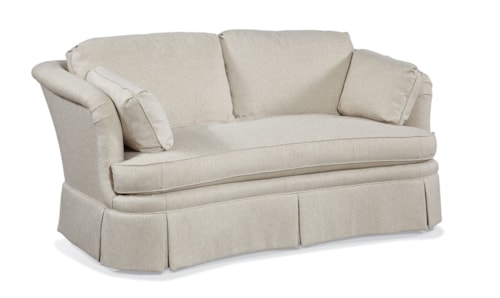 Transitional Sofa with Base Skirt