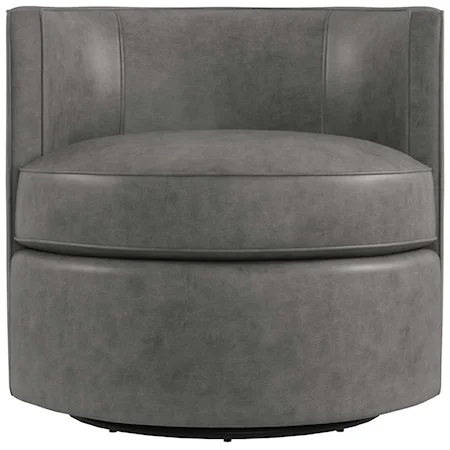 Fleur Leather Swivel Chair