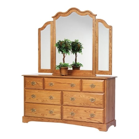 65&quot; Dresser and Mirror Set