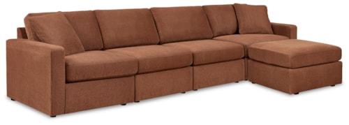 4-Piece Sectional And Ottoman