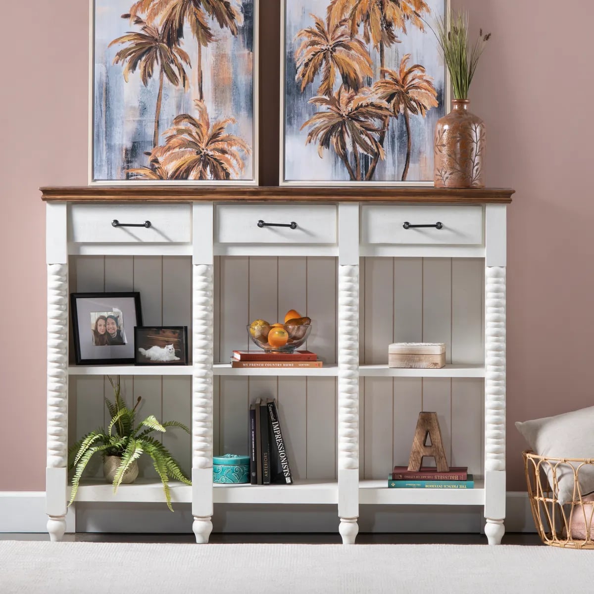 Crestview Collection Ventura 3-Drawer Sideboard