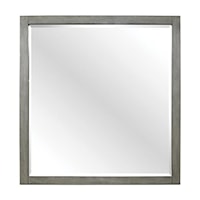 Contemporary Mirror with Beveled-Edge Frame