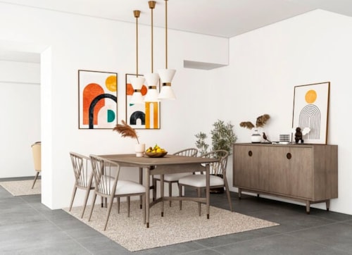 6-Piece Mid-Century Dining Group