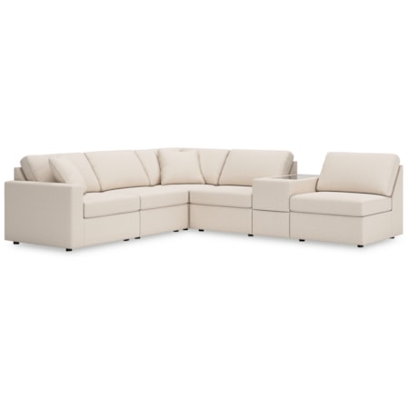 6-Piece Sectional Console