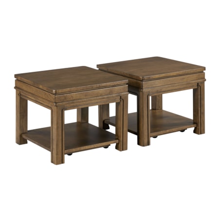 Pack of 2 Square Bunching Coffee Tables