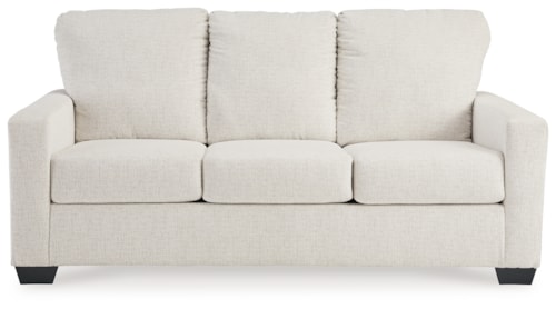 Contemporary Full Sleeper Sofa with Track Arms