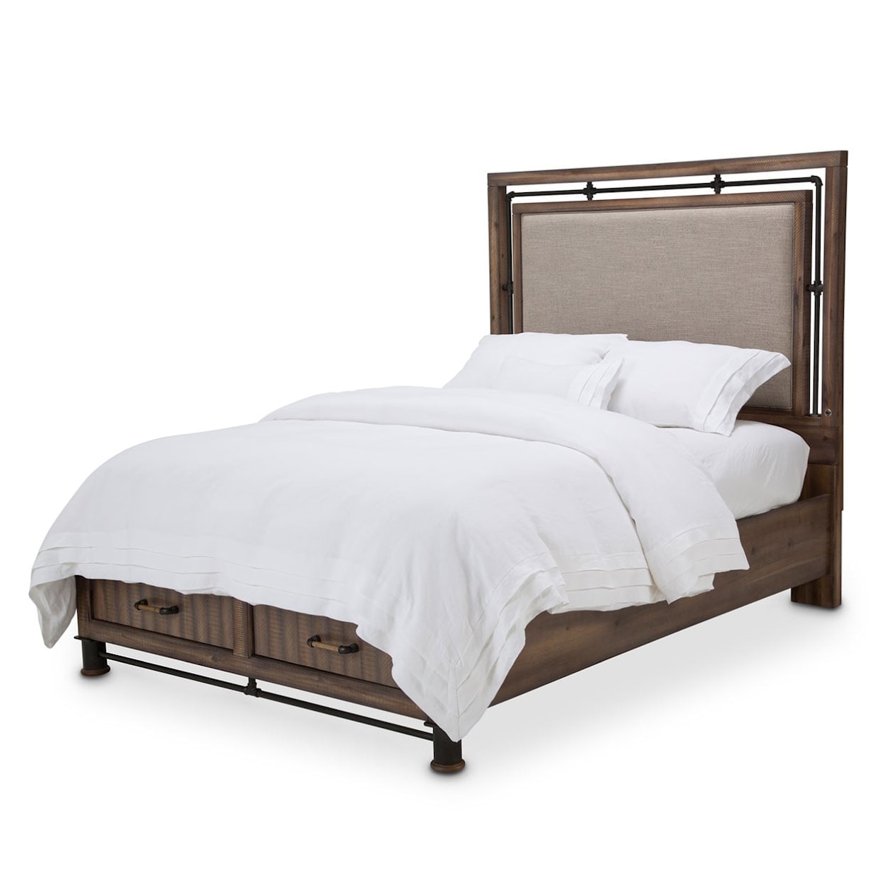 Michael Amini Crossings King Panel Bed