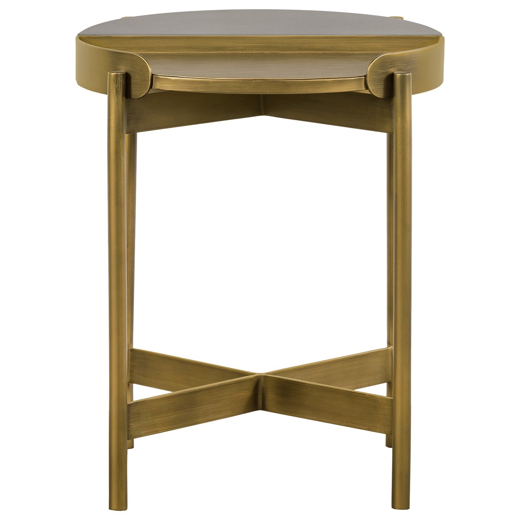 Armen Living Dua- Concrete End Table