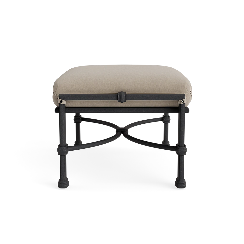 Cushioned Chair Ottoman w/X-Trestle
