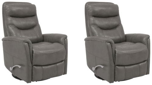 Casual Manual Swivel Glider Recliner (Set of 2)