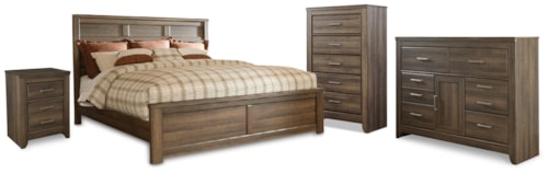 California King Panel Bed, Dresser, Chest And Nightstand