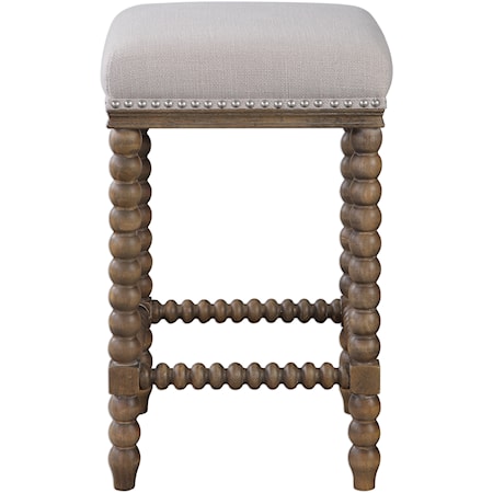 Pryce Wooden Counter Stool