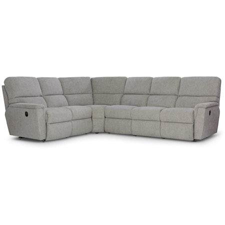 Casual 5-Seat Reclining Sectional Sofa