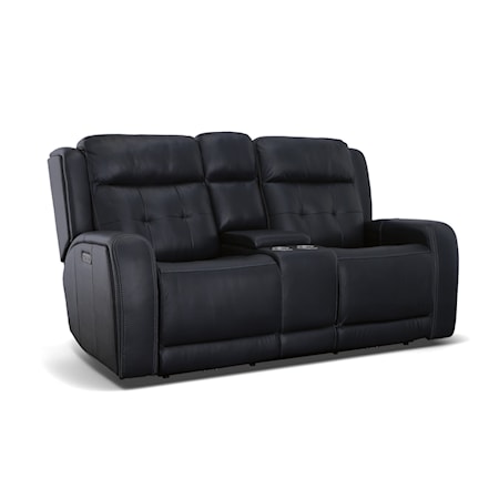 Power Reclining Console Loveseat