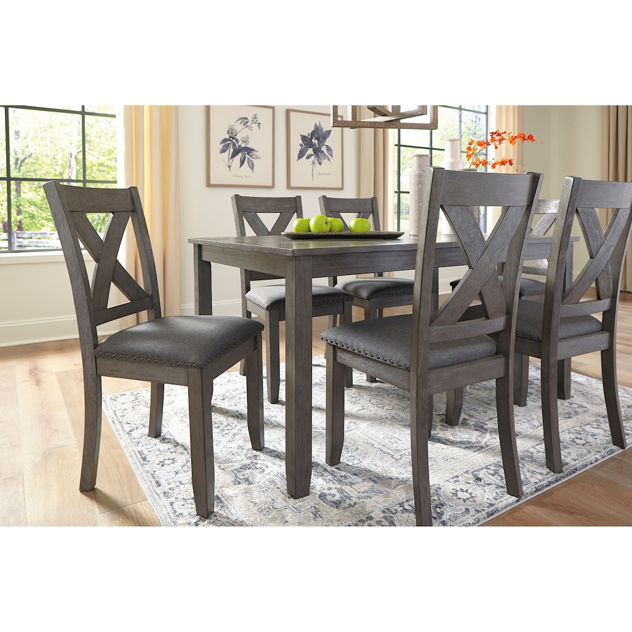 StyleLine KIWI 7-Piece Rectangular Dining Room Table Set