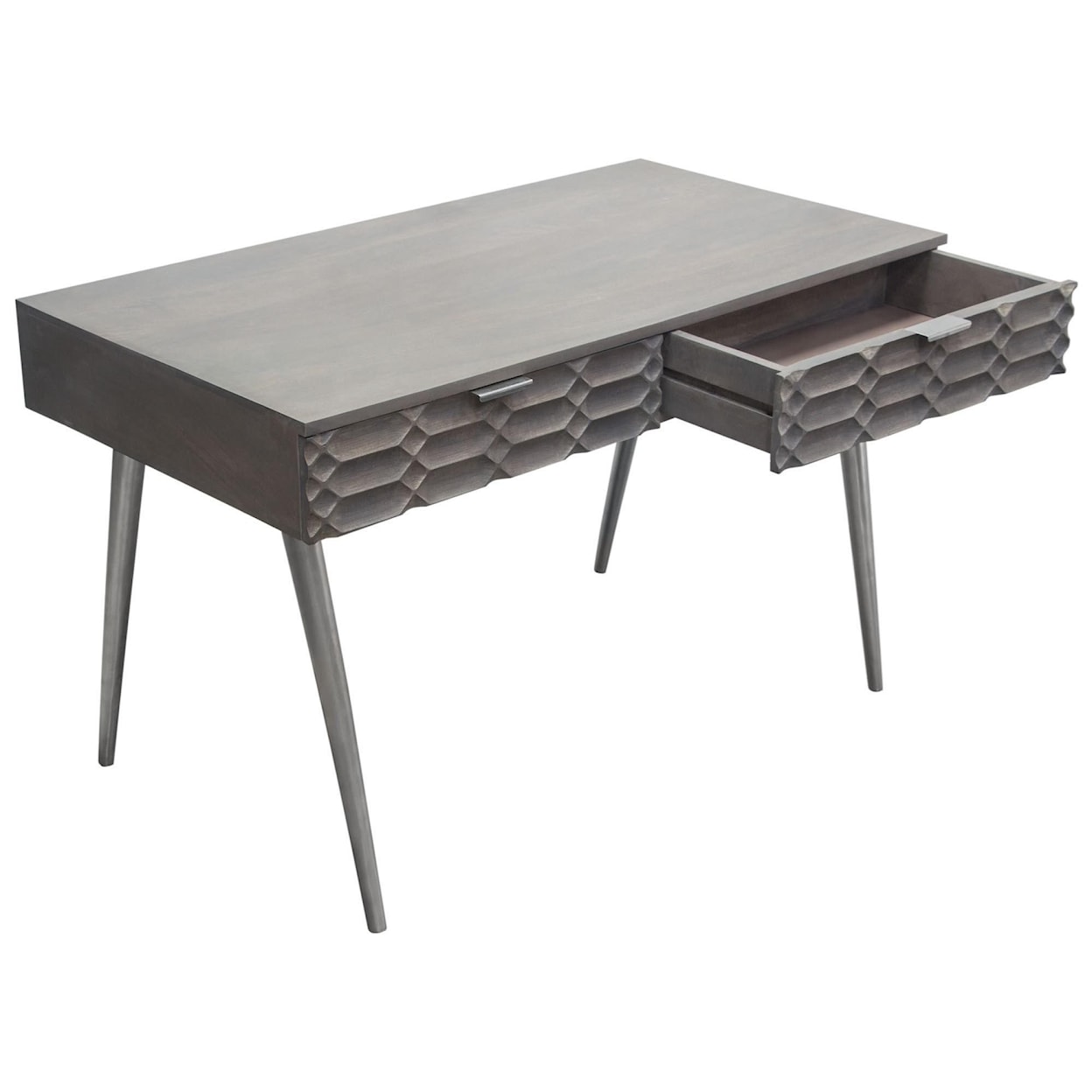 Diamond Sofa Furniture Petra 2-Drawer Writing Desk