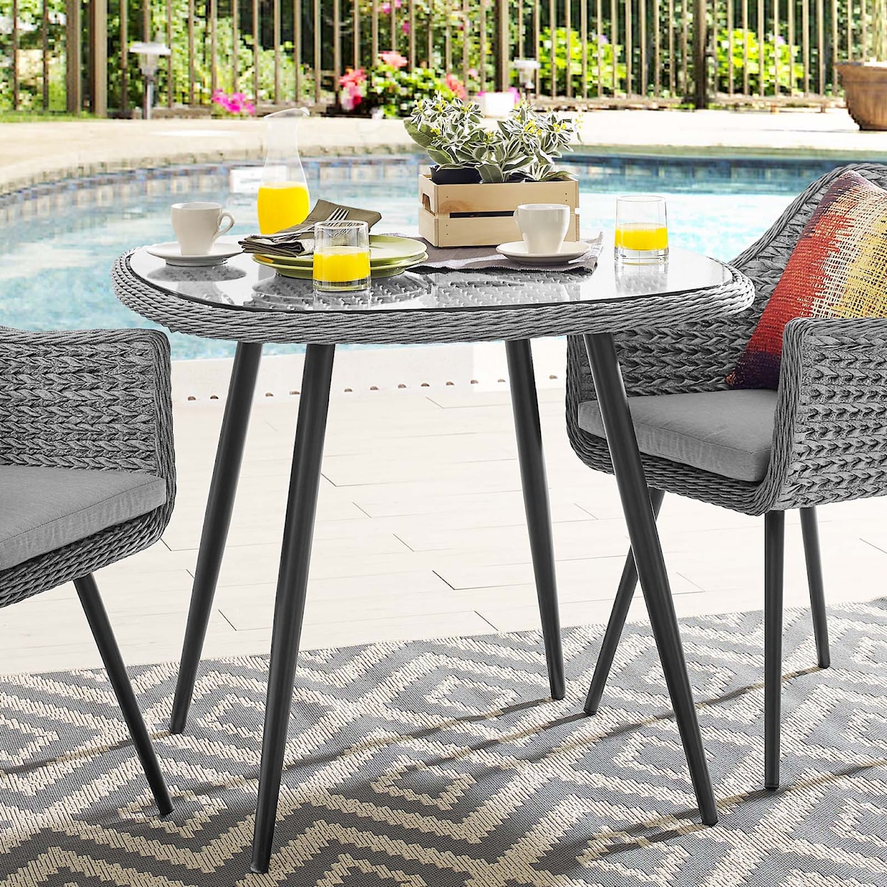 Modway Endeavor 36" Outdoor Dining Table